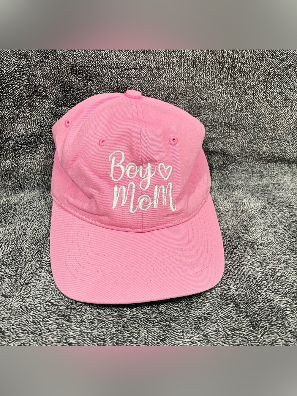 KOLWOVEN Boy Mom Embroidered Hat, Adjustable Baseball Cap
